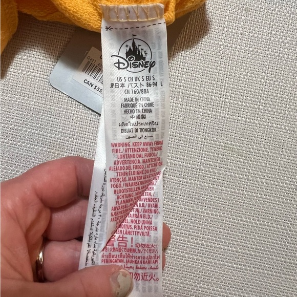 Disney NWT Yellow Mickey Mouse Sporty Graphic Long Sleeve Sweatshirt Size Small - Picture 9 of 9